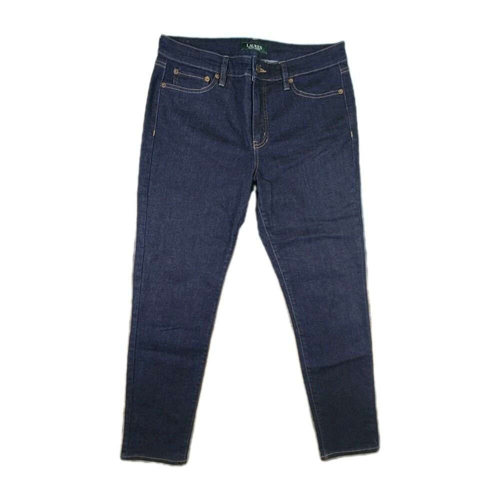 Ralph Lauren Jeans Womens Size 8 Blue Demin Classic Straight Leg Cotton LRL EUC